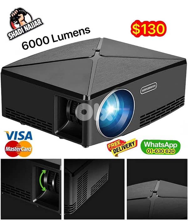 projector 6000 lumens 0