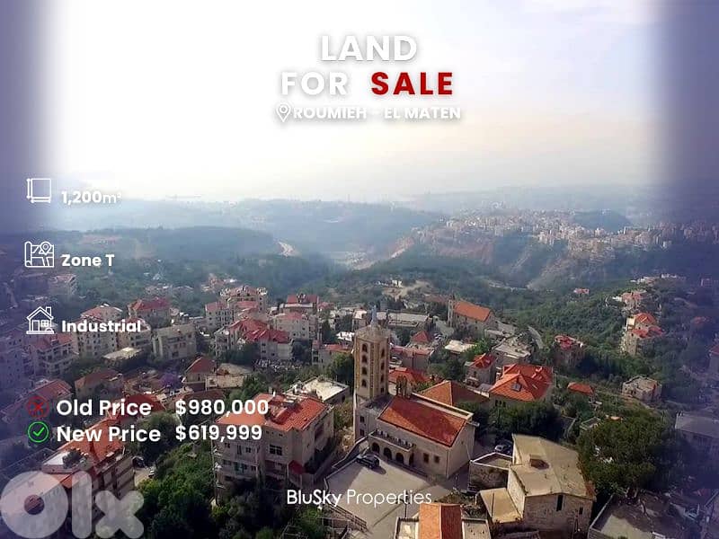 Land For SALE In Roumieh أرض للبيع #GS 0