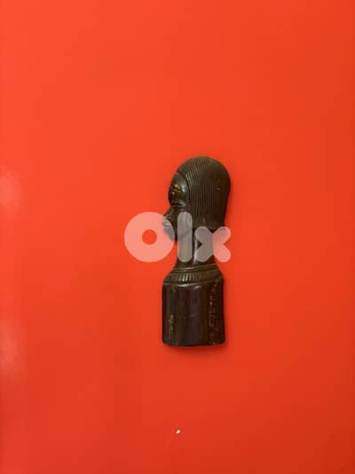 Small Carved Wooden Profile Bust