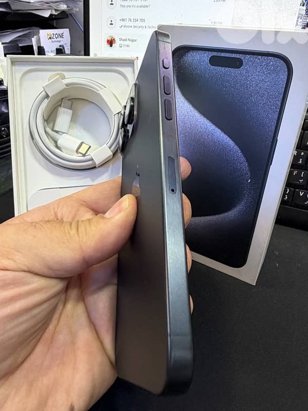 iphone 15 Pro Max 2 Sim 1 TB Like New Not Fixed Not Opened 86% Battery 5
