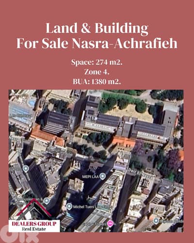 Land And Buildings For Sale in Achrafieh - Nasra