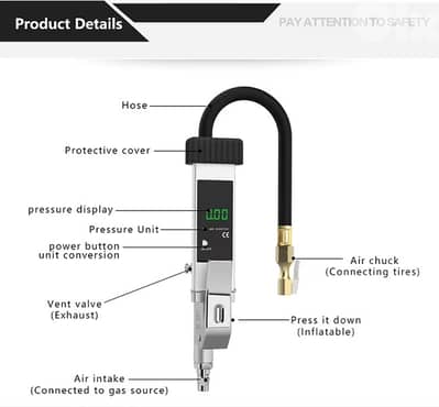 Digital Tire gauge / عداد ضغط الهوا ديجيتال