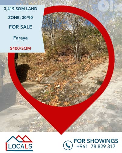 Land For Sale in Faraya - أرض للبيع في فاريا