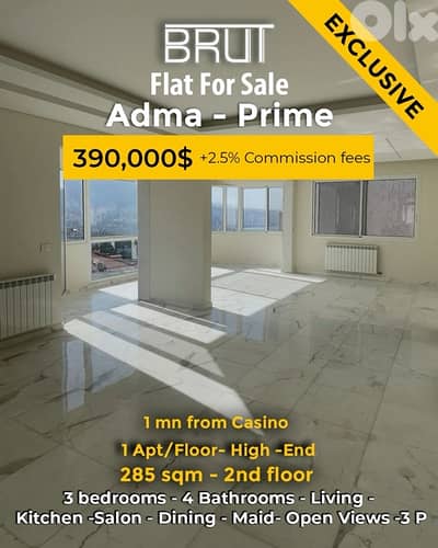 285 sqm Luxurious apartment for sale in Adma super prime location