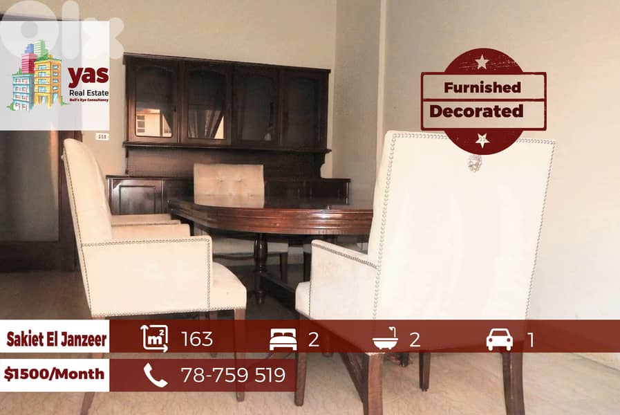 Sakiet El Janzeer 163m2 | Rent | Furnished | Well Lighted | RM 0