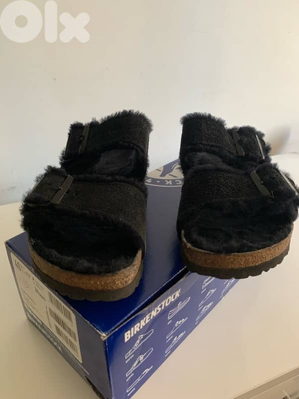 Birkenstock Arizona Shearling Black - size 40 1