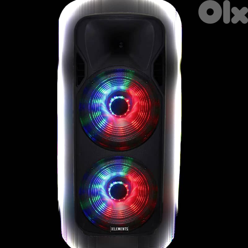 KB Elements Karaoke Speaker-2 Wheels Trolley 2 x 15" | EK1515P سبيكر 3