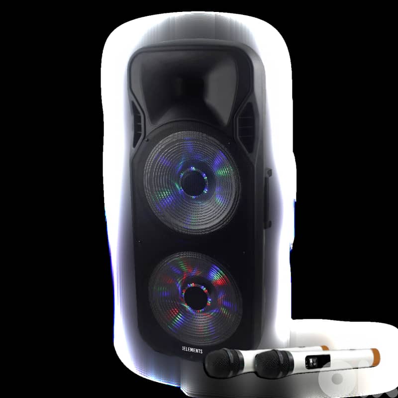 KB Elements Karaoke Speaker-2 Wheels Trolley 2 x 15" | EK1515P سبيكر 4