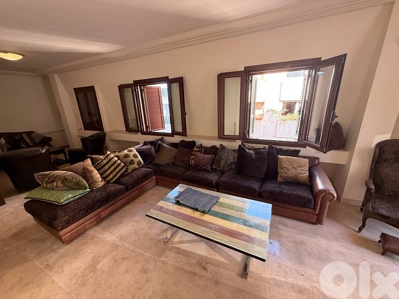 huge brown confortable sofa 9