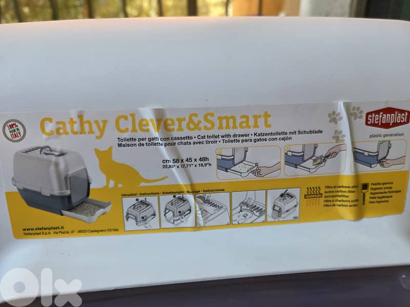 Cat litter box with drawer & litter scoop 6