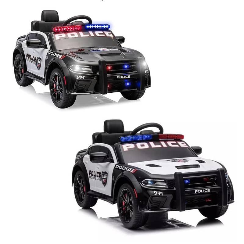 Police Battery Powered Ride-on Car For Kids 12V, 4.5AH - سيارة شرطة 0