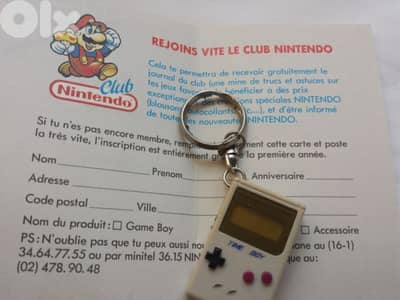 Vintage Gameboy keychain watch (+Nintendo card club) - Not Negotiable