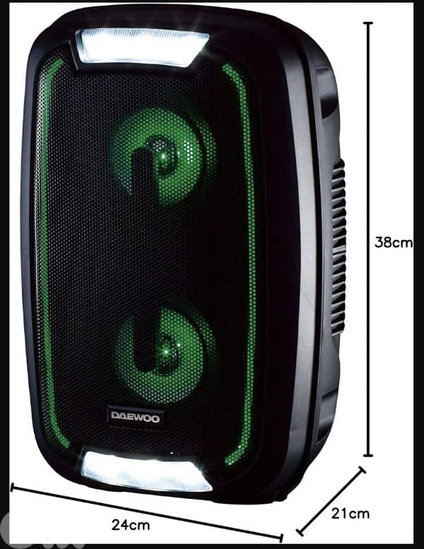 Daewoo LED Bluetooth Speaker & 20W Power Audio Output  /4$ delivery 5