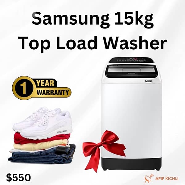 Campomatic Samsung 10-13-16kg TopLoad Washing Machine 1