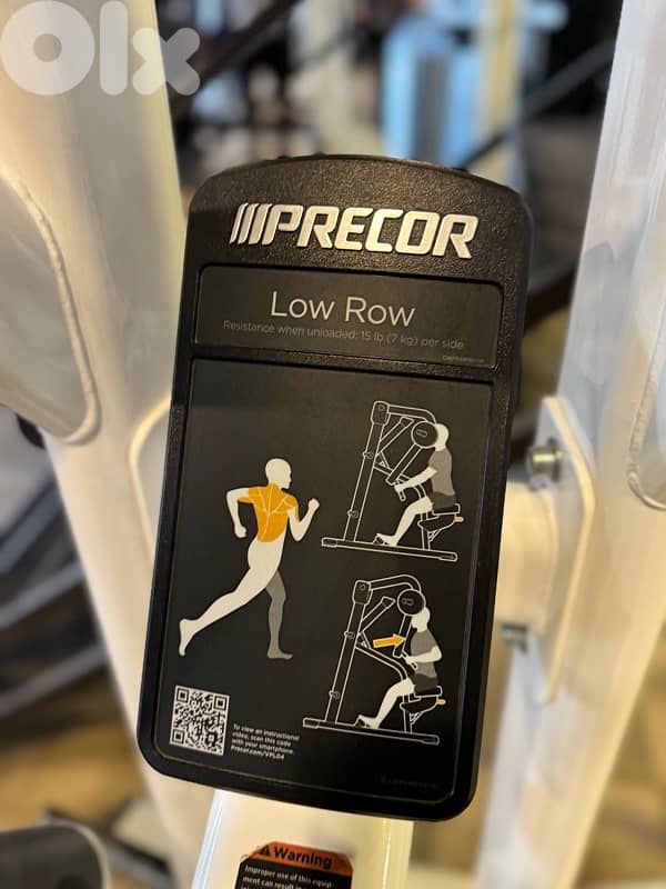 gym equipment - precor - low row 2