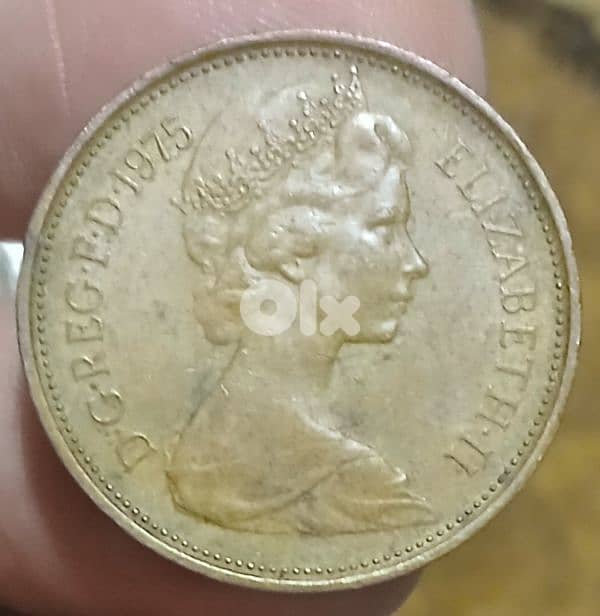 1 NEW PENNY ELIZABETH. II D. G. REG. F. D. 1971 Rare. 0