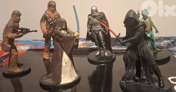 STAR WARS 6 CHARACTERS FROM DISNEY STORES AND HASBRO
