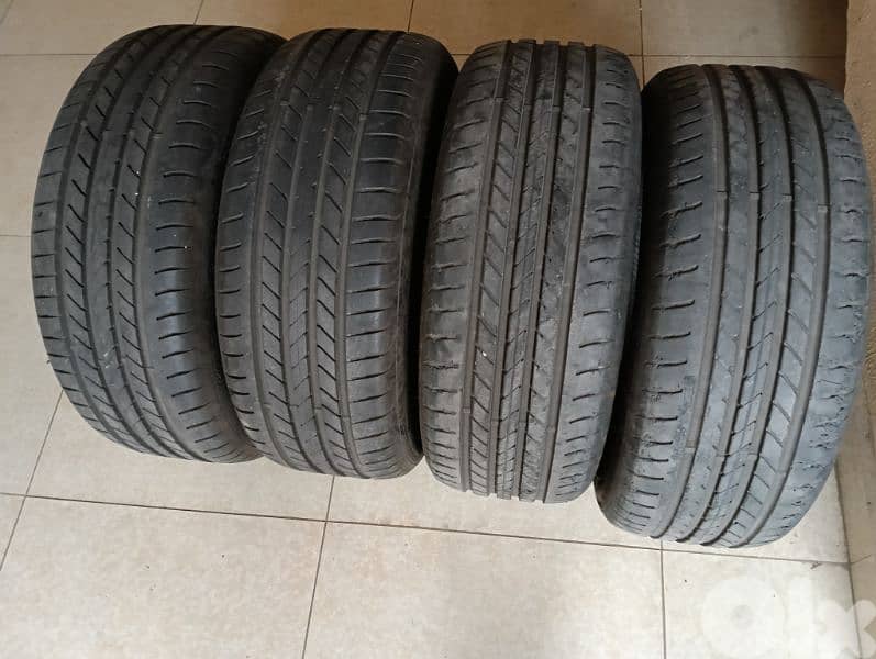 4 tires good year run flat 235/45/19 0