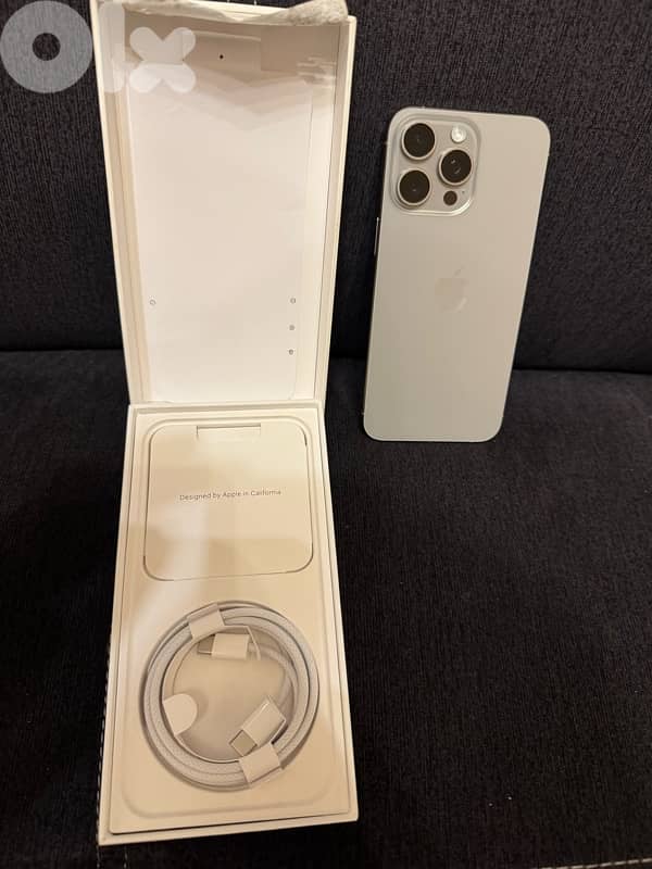 Used iphone 15 pro max 512GB  -  94% Battery health 3