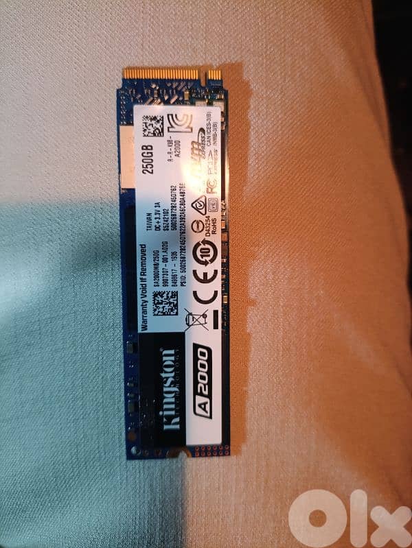 nvme and ssd ana ram ddr,3 4 gb 1