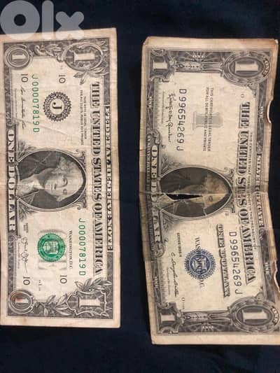1$ & 2$ Bank Notes