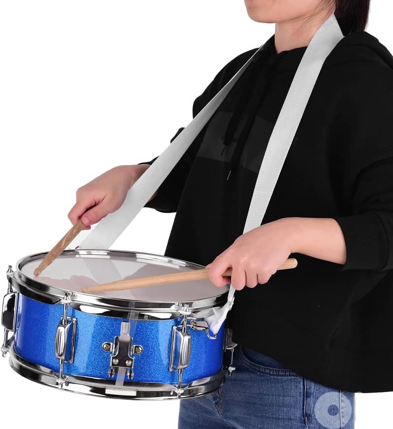 Power Beat 14 Inch Snare Drum Head with Drumsticks and Shoulder Strap 2