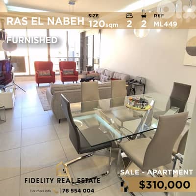 Apartment for sale in Ras El Nabeh ML449 شقة مفروشة للبيع في رأس النبع