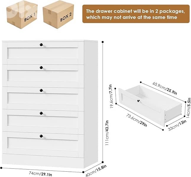 HOCSOK Chest of Drawers 111 cm 3