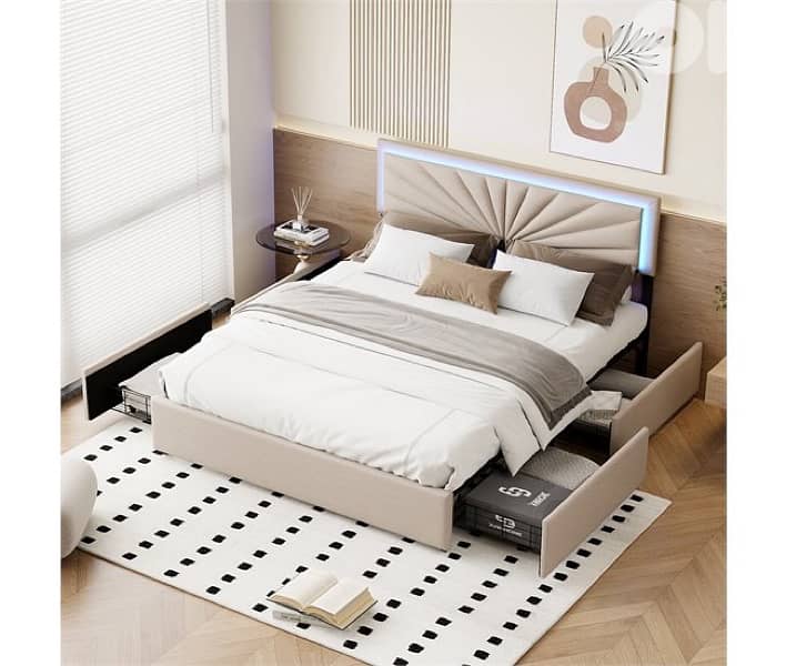 SIMPLE LIFE Bed with LED headboard 2