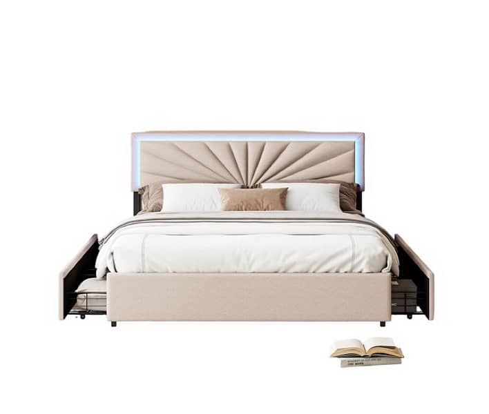 SIMPLE LIFE Bed with LED headboard 3
