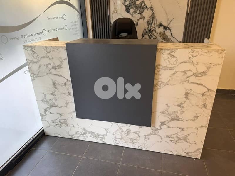 front desk with led light 0