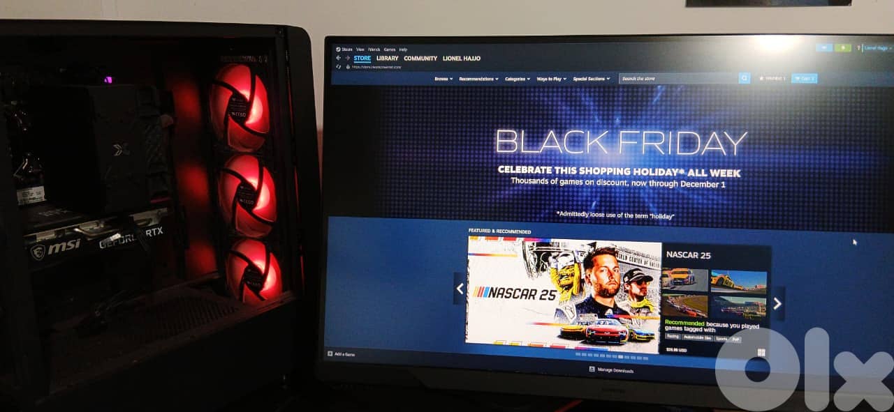 Gaming beast i5 12400f II 3050 8gb vram II 1tb ssdII165samsung monitor 0