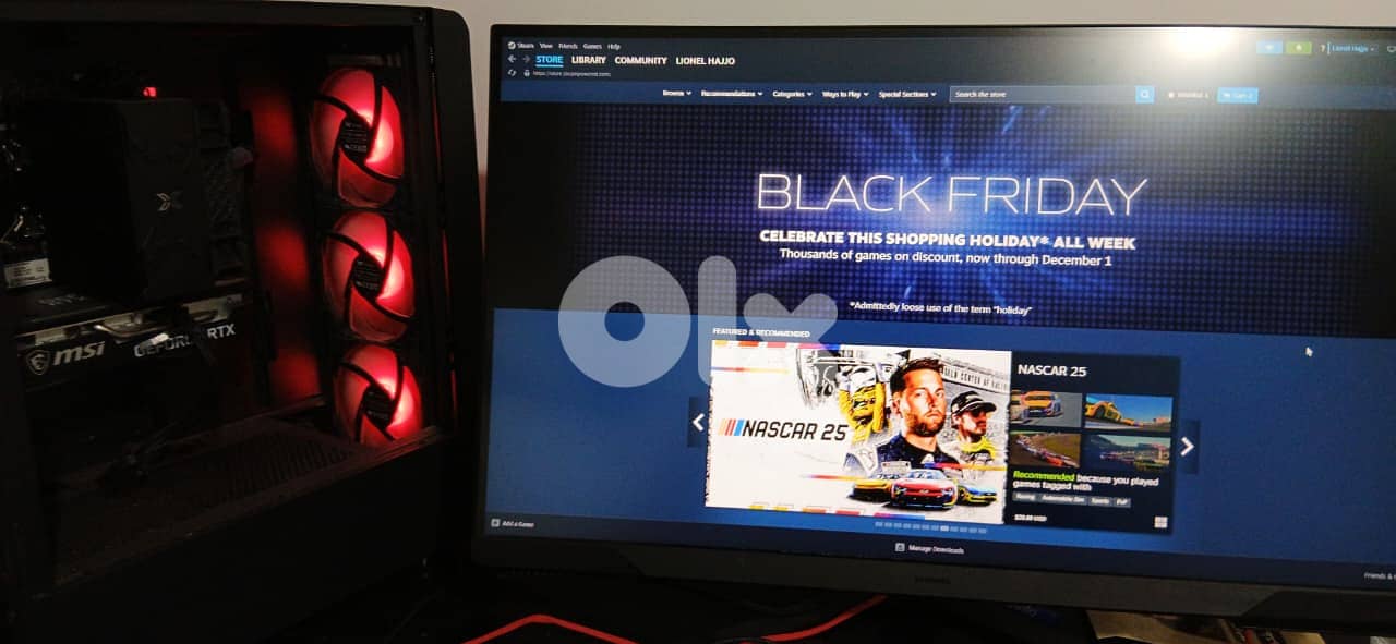 Gaming beast i5 12400f II 3050 8gb vram II 1tb ssdII165samsung monitor 1