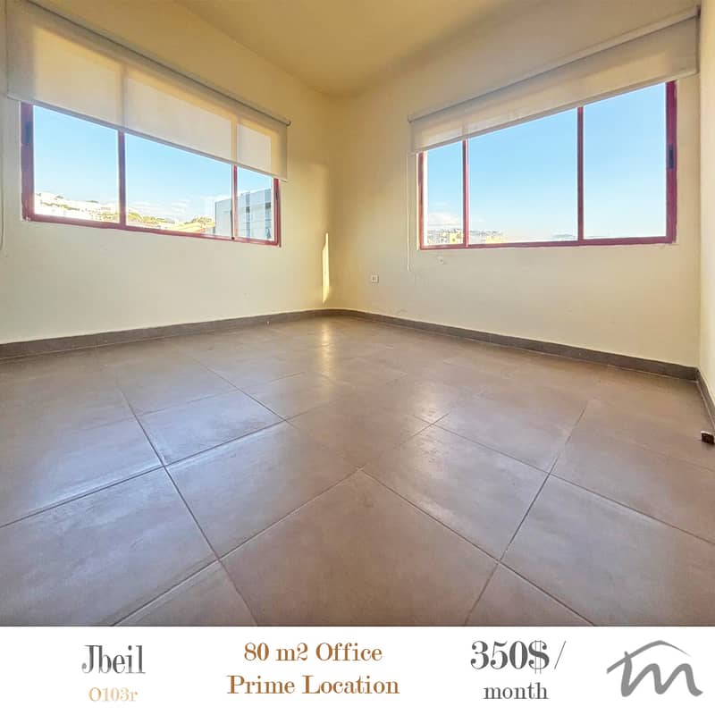Jbeil | Seconds From Highway & Souk | 80m² Office | Commercial Catch 0