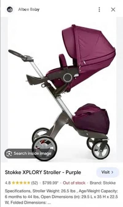 stroller stokke original
