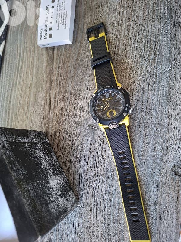 G-shock GA-2000 black yellow watch 6