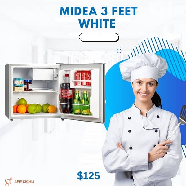 Refrigerator Fridge 5/Feet Silver-Black كفالة شركة 1