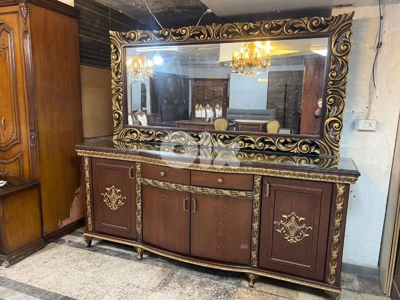 اوضة سفرة ملكية خشب زان ولاتي كلا ملبسة قشر 2