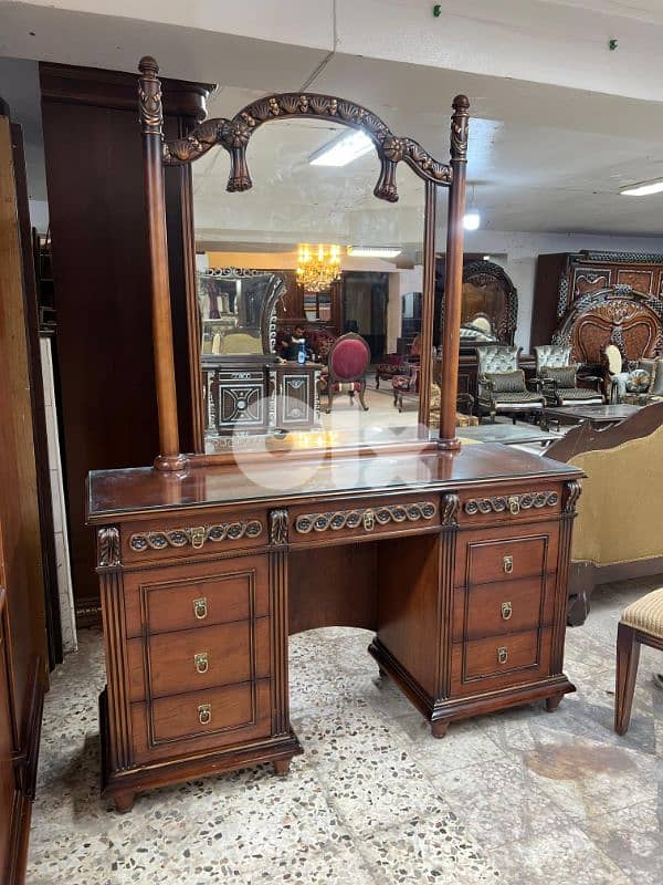 اوضة نوم خشب زان ولاتي كلا ملبسة قشر 5