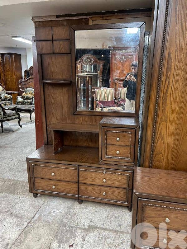 اوضة نوم خشب زان ولاتي ملبسة قشرة سنديان 7