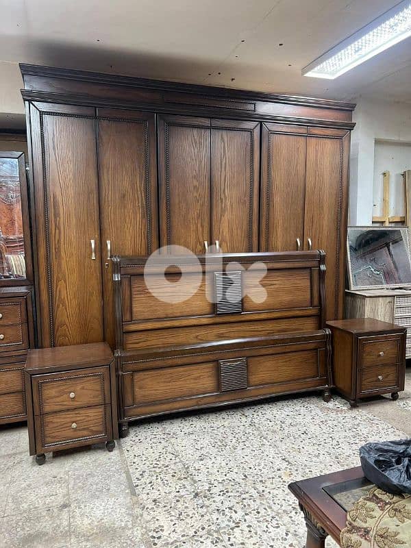 اوضة نوم خشب زان ولاتي ملبسة قشرة سنديان 10