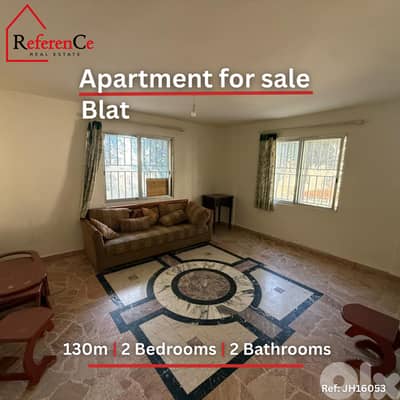Apartment with terrace in Blat شقة مع تراس في بلاط