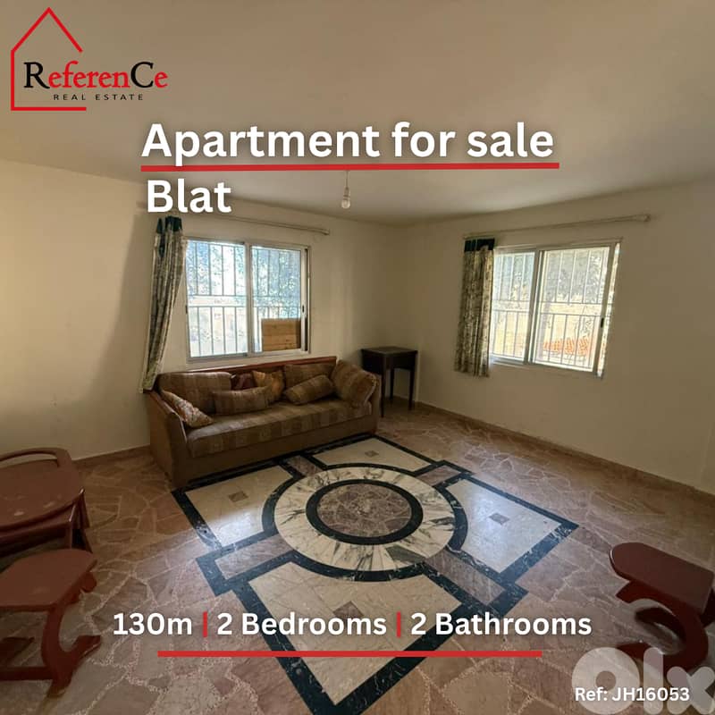 Apartment with terrace in Blat شقة مع تراس في بلاط 0