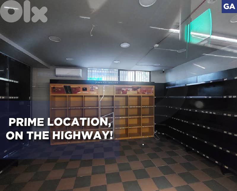 100 SQM Shop for Rent – Mansourieh / First Beit Merry REF#GA129235 0