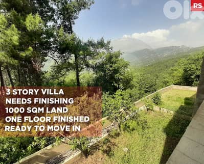 3 story villa in hsoun jbeil on 1000 sqm land REF#RS110984