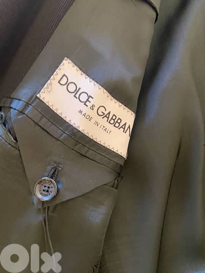 dolce gabbau suit black 2 piece fashionable item