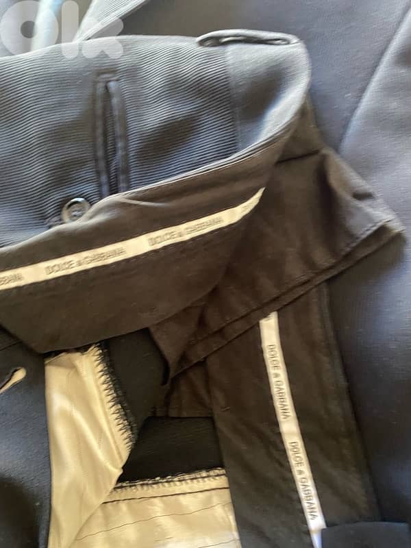 dolce gabbau suit black 2 piece fashionable item 3