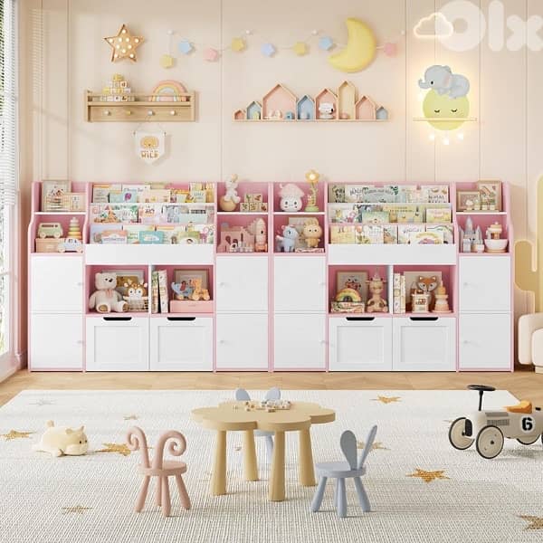 Children's Storage Unit Bookcase with 13 Shelves 3