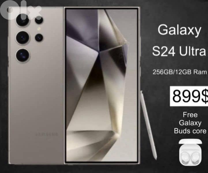 BLACK FRIDAY S24 ultra (12/256gb) with free galaxy buds core 0