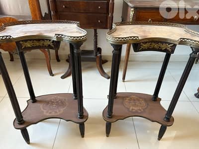 Two classical nightsands/ saloon tables for sale
